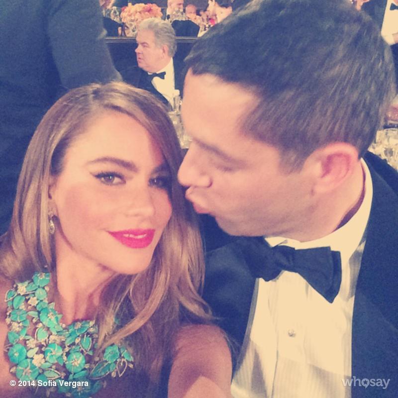 La selfie di Sofia Vergara ai Golden Globe