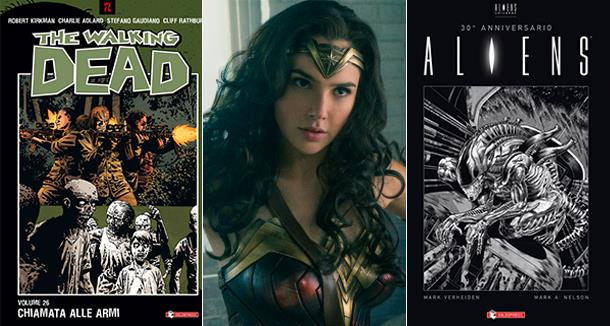 Alcuni dei titoli presenti al Napoli COMICON TWD, Wonder Woman e Aliens al COMICON