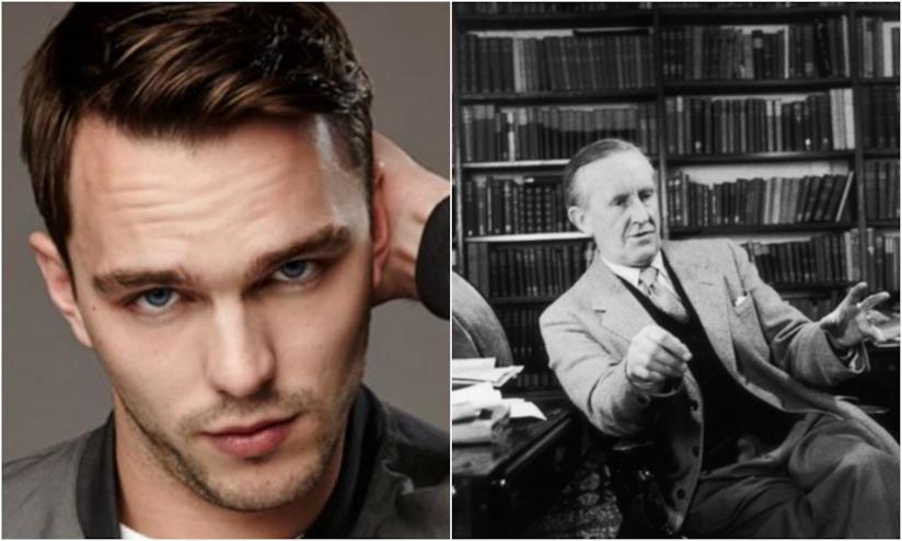 Nicholas Hoult sarà J.R.R. Tolkien nel biopic? Un primo piano di Nicholas Hoult e di Tolkien