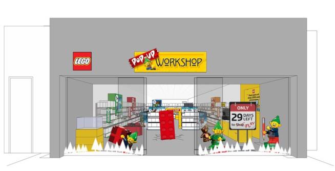 LEGO: in arrivo i negozi temporanei in tutto il mondo Dettagli di un pop-up Store LEGO