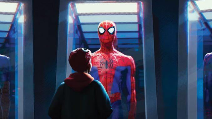 Due Spider-Man si incontrano in Spider-Man: Into the Spider-Verse Peter Parker e Miles Morales, i due Spider-Man