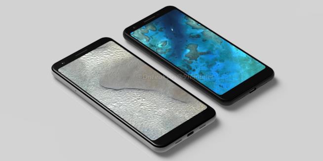 Google svela per errore il Pixel 3a sul suo sito web Pixel 3a e 3a XL nel concept di OnLeaks e 91Mobiles