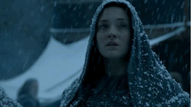 Sansa Stark e il suo colpo di scena Sansa Stark sotto la neve
