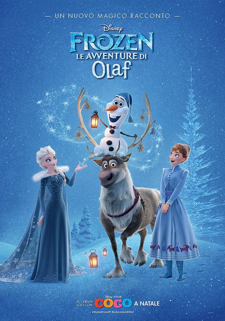 Frozen - Le avventure di Olaf Il poster italiano del cortometraggio Disney Frozen - Le avventure di Olaf
