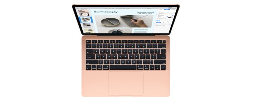 Apple aggiorna MacBook Air e Pro da 13" ma manda in pensione il MacBook 12" Immagine stampa dell'ultimo MacBook Air di Apple