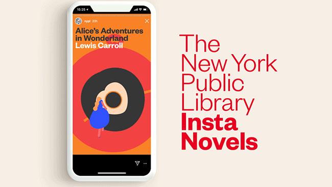 Con le Insta Novels si può leggere anche su Instagram Alice nel paese delle meraviglie per pubblicizzare le Insta Novels
