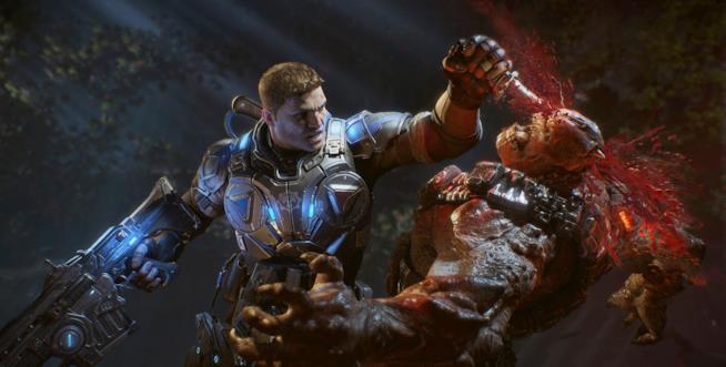 Microsft E3 2016, annunci e trailer tra Xbox One e Scorpio Una scena d'azione del nuovo Gears of War 4