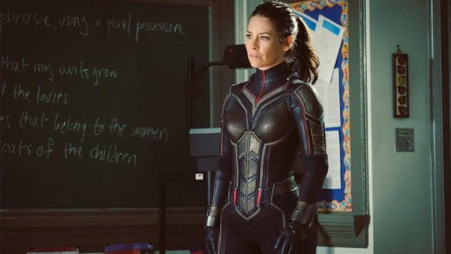 Evangeline Lilly nei panni di Wasp Evangeline Lilly, protagonista in Ant-Man and the Wasp