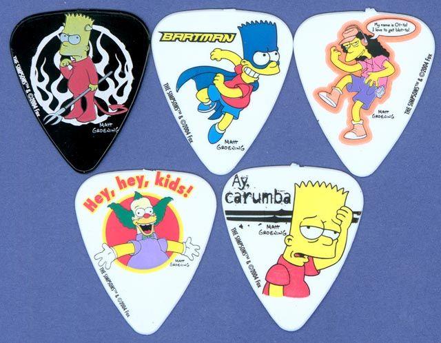 I Simpson: i migliori regali di Natale per i vostri amici e partner! I plettri per chitarra a tema Simpson