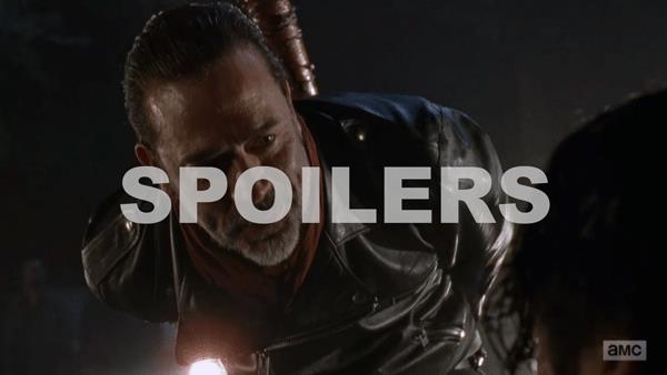 GIF con Negan di The WalkingDead GIF con Negan di The Wallking Dead che ironizza sugli spoiler