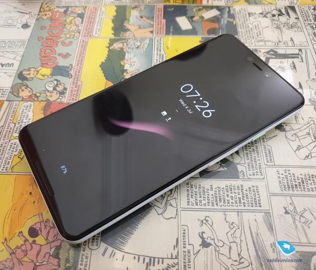 Il Google Pixel 3 XL ripreso frontalmente Pixel 3 XL, device a marchio Google