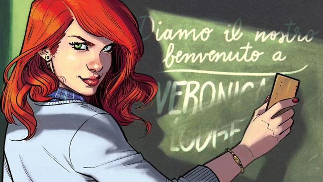 Archie volume 3: la recensione Cheryl Blossom cancella il benvenuto per Veronica da una lavagna