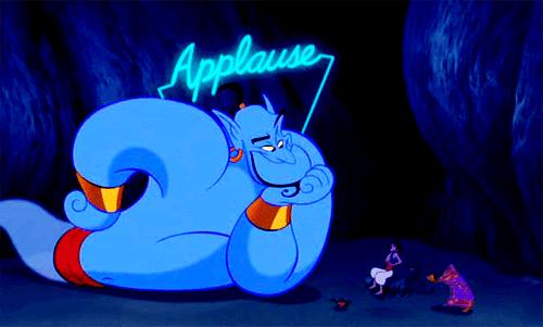 Il Genio in Aladdin Il Genio vuole gli applausi