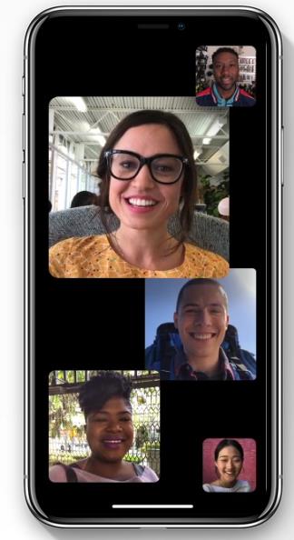Videochiamata di gruppo Dettagli sulla nuova grafica delle videochiamate di gruppo con iOS 12