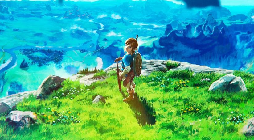 The Legend of Zelda: Breath of The Wild conquista la copertina di Game Informer Link esplora una colorata valle in The Legend of Zelda: Breath of The Wild