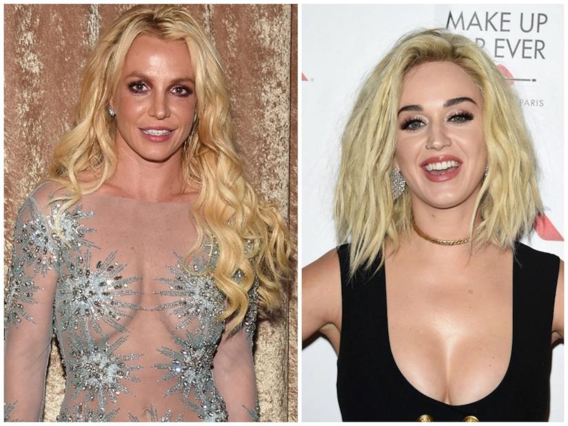 Britney Spears ha commentato la battuta di Katy Perry ai Grammys 2017 Primo piano di Britney Spears e Katy Perry