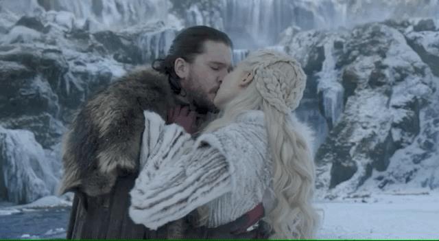 Jon bacia Dany Jon Snow bacia Daenerys in GoT 8x01