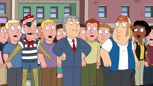 Il sindaco di Quahog Adam West Il personaggio de I Griffin Adam West in una scena dell'episodio 15x14