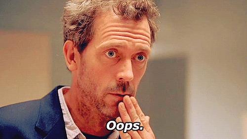Dr House Il Dr. House si copre la bocca
