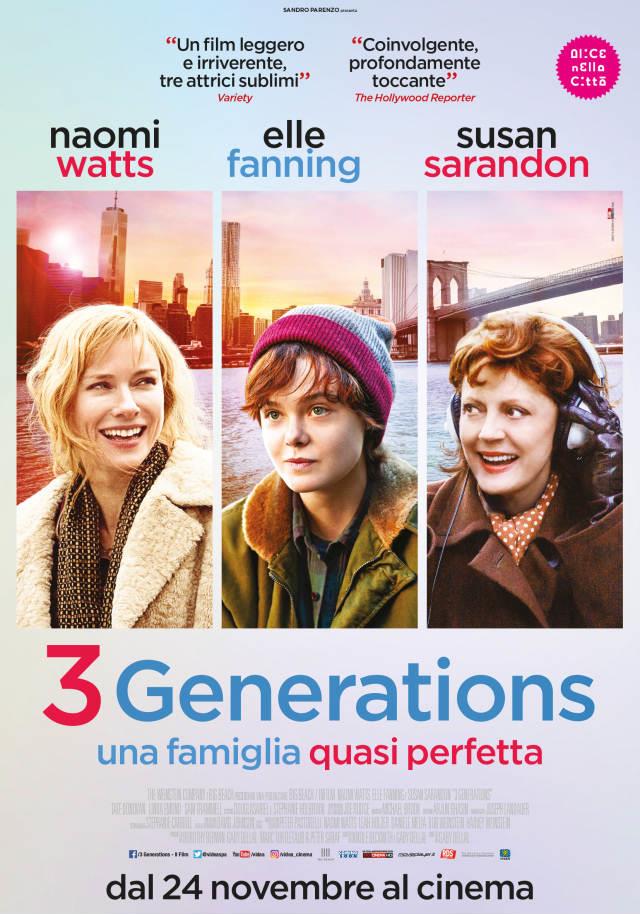 3 Generations - Una famiglia quasi perfetta La locandina di 3 Generations - Una famiglia quasi perfetta