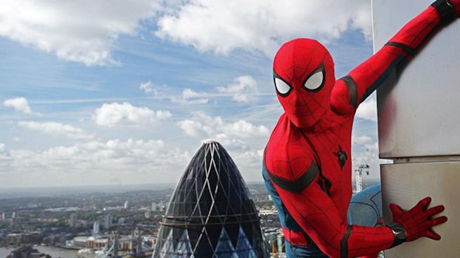 Le riprese di Spider-Man a giugno 2018 Una scena di Spider-Man: Homecxoning