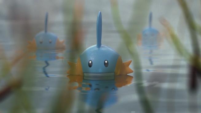 Pokémon GO, un'immagine svela tutti i mostri di terza generazione del gioco Mudkip selvatici dall'ultimo trailer di Pokémon GO