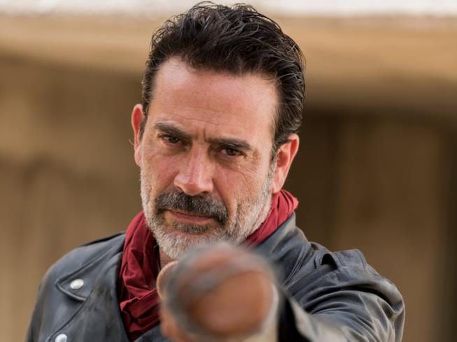 Negan, il leader dei Salvatori Jeffrey Dean Morgan è Negan in The Walking Dead