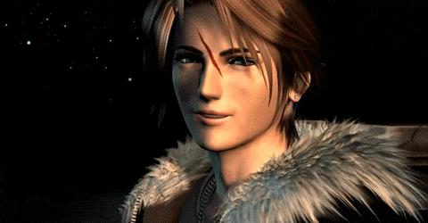 Final Fantasy VIII uscirà in futuro anche su PS4 e dispositivi iOS? Squall Leonhart sorride in una GIF di FFVIII
