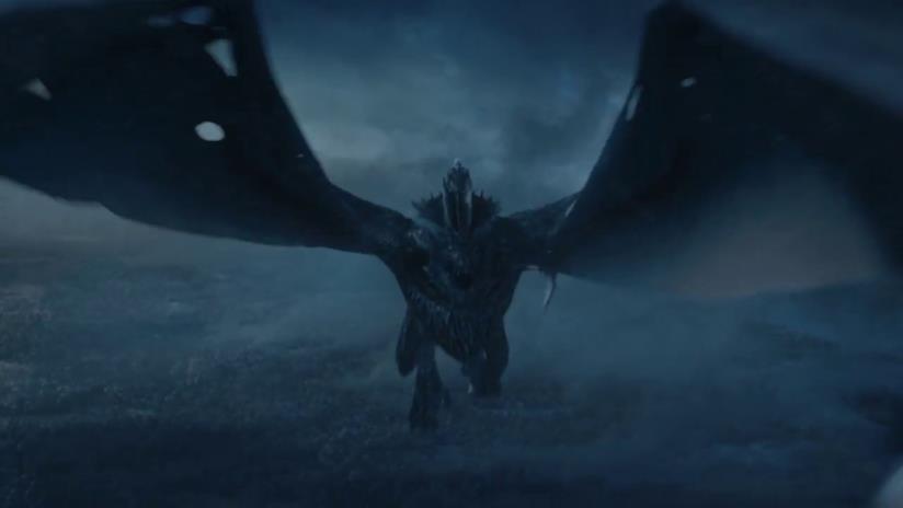 Il Re della Notte in sella a Viserion. Cosa potrà fermarli? Un'immagine di Game of Thrones