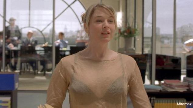 Bridget Jones e la sexy camicetta trasparente L'outfit discutibile ma sexy di Bridget Jones
