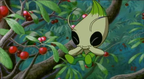 Il trailer di lancio di Pokémon Cristallo per Nintendo 3DS Celebi in GIF