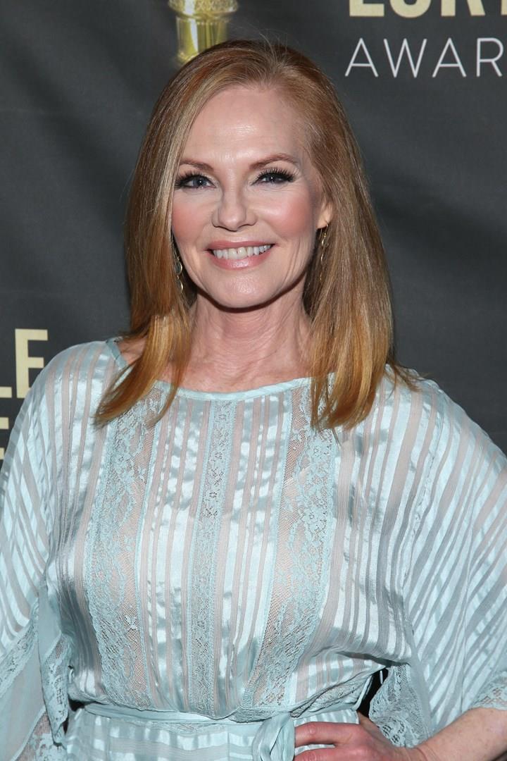 Marg Helgenberger ha recitato in CSI - Scena del crimine Marg Helgenberger posa per i fotografi