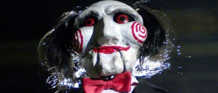 Saw Un primo piano dell'iconico pupazzo di Jigsaw