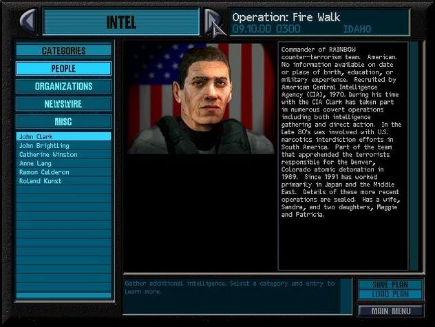 John Clark nel videogioco Tom Clancy's Rainbow Six John Clark in Tom Clancy's Rainbow Six