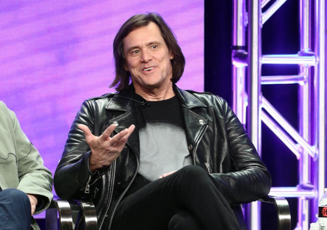 Jim Carrey è il protagonista di Kidding Jim Carrey fotografato durante un press tour