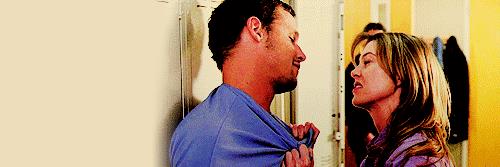 Meredith aggredisce Alex La prima stagione di Grey's Anatomy, quando Alex e Meredith non si sopportavano