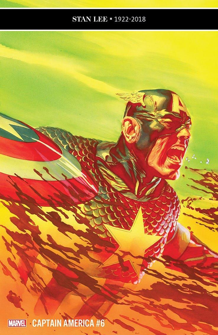 Captain America #6 La cover di Captain America #6