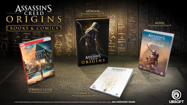 Assassin's Creed Origins si espande con romanzi e fumetti L'universo narrativo espanso di Assassin's Creed Origins