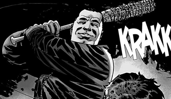 Negan usa la sua Lucille Negan usa la sua arma