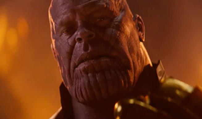 Josh Brolin nel ruolo di Thanos in Avengers Infinity War