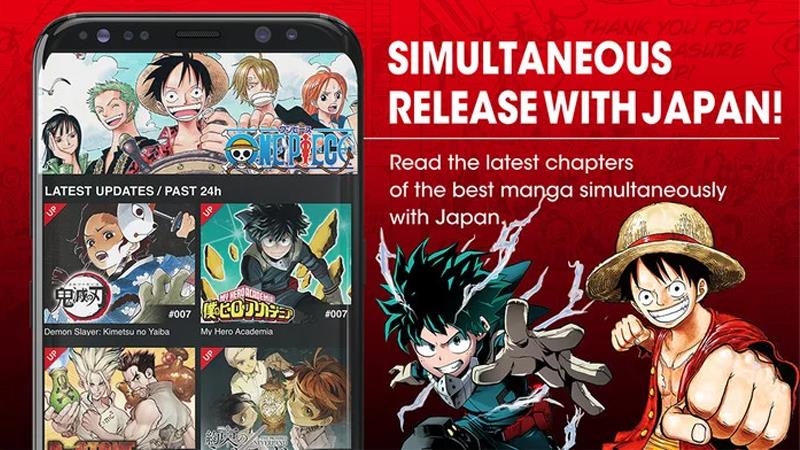 Manga plus distribuzione simultanea Manga Plus schermata