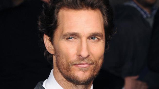 Prime foto di Matthew McConaughey dal set di La Torre Nera Primo piano di Matthew McConaughey