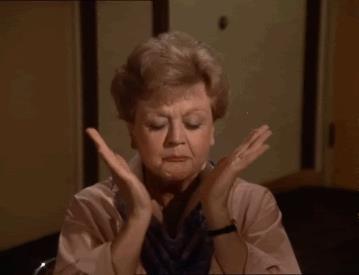 Jessica Fletcher in preda all'emozione Jessica Fletcher emozionata