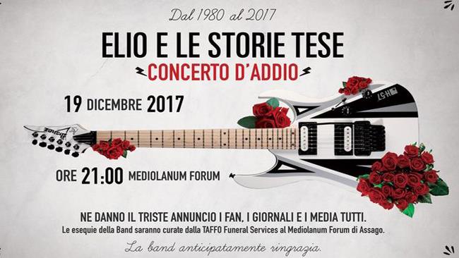 Elio e le Storie Tese: il gruppo si scioglie con un concerto di addio Elio e le Storie Tese, concerto di addio