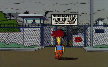 I Simpson: Telespalla Bob esce dal carcere Il Promontorio della Paura