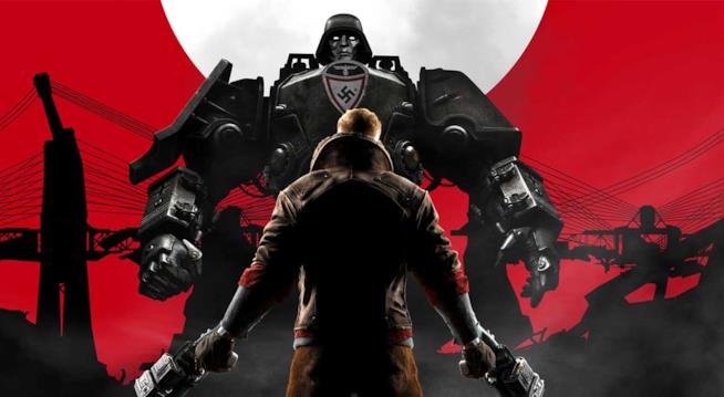 Wolfenstein II: The New Colossus, Bethesda scimmiotta Donald Trump e i nazi americani Un'immagine promozionale di Wolfenstein II: The New Colossus