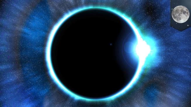Il 31 gennaio c’è un’eclissi totale della SuperLuna Blu Primo piano di un'eclissi totale di Blue Moon in uno video di YoUTube