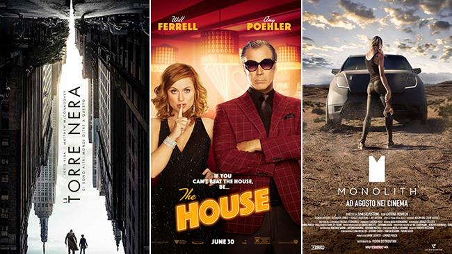 Weekend al cinema: i film in uscita il 12 e 13 agosto 2017 I poster dei film La Torre Nera, Casa Casinò, Monolith
