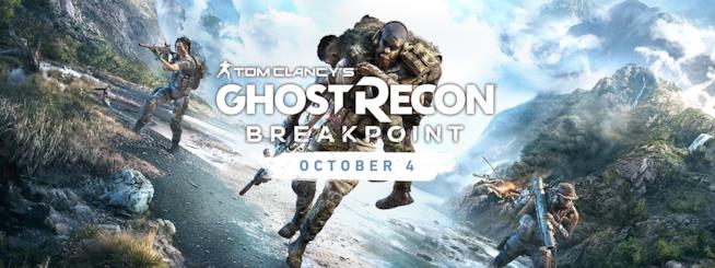 Annunciato Ghost Recon Breakpoint, disponibile dal 4 ottobre Banner promozionale di Ghost Recon Breakpoint
