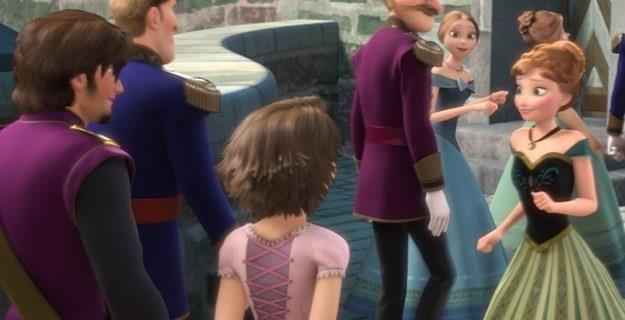 Il cameo di Rapunzel e Flynn in Frozen Rapunzel e Flynn in Frozen